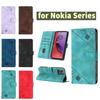 Модный чехол-кошелек из искусственной кожи с геометрическим узором и ремешком на запястье для Nokia HMD Fuison, Pulse, Skyline, Nokia 6.3, C10, C12, C20, C22, G10, G11, G20...