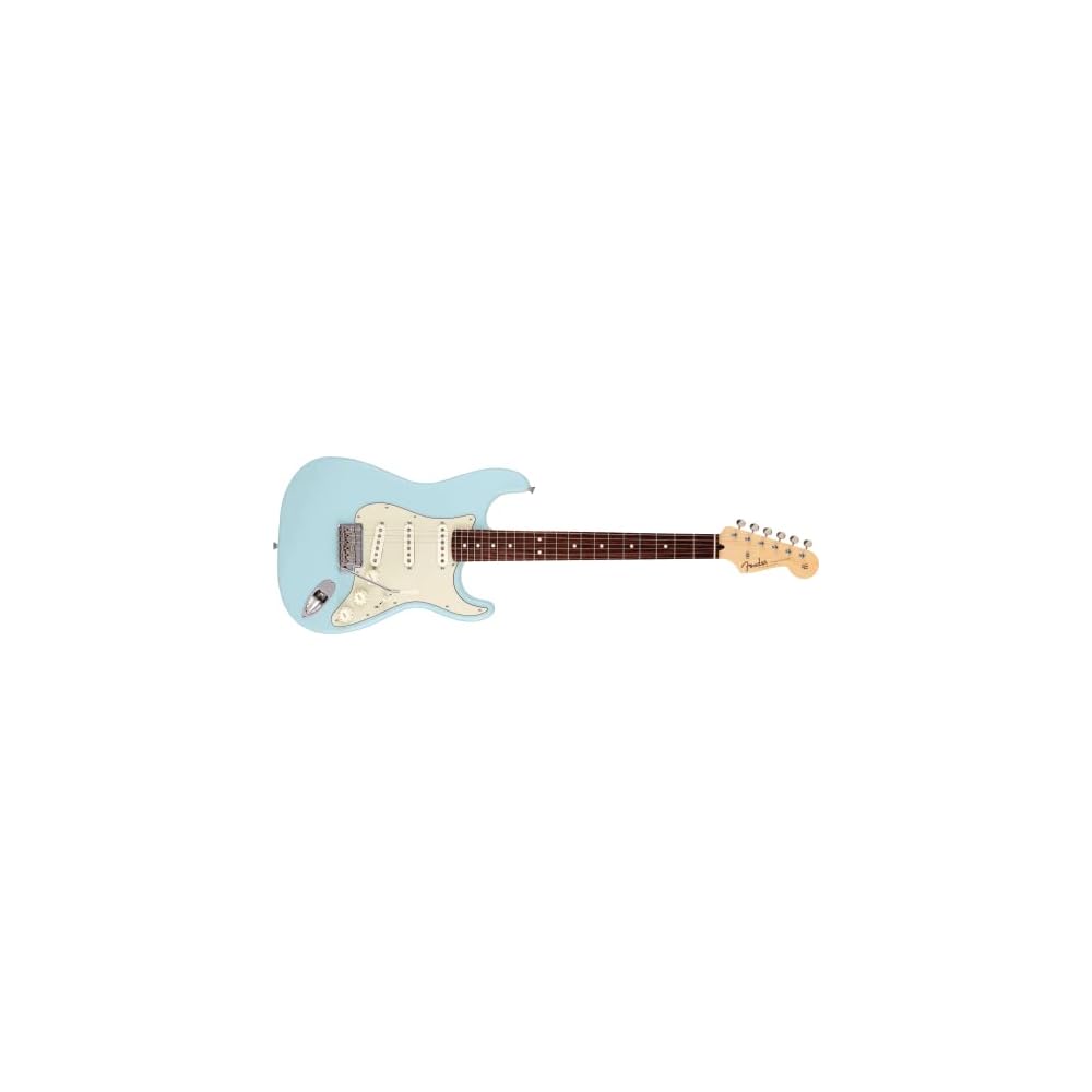 Fender Short Scale Guitar Made in Japan Junior Collection Stratocaster®, Rosewood Fingerboard, Satin Daphne Blue, with Soft Case