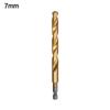 Hex Shank Drill Bit 4241 High Speed Steel Drilling Tools High Hardness Twist Drill  Metal Punching