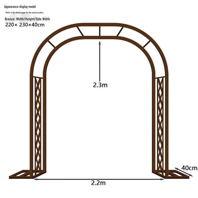 Wrought Iron Garden Arch Trellis