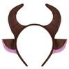 Portable Bull Horn Headband Children's Animal Headpiece Party Theme Headgear Hairpiece Accesories for Various Occasion