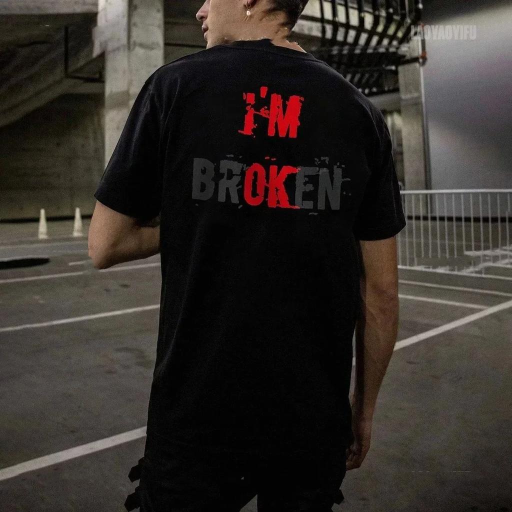 Готические футболки Harajuku Biker Skull Graphic T Shirts Men Fashion Trend Short Sleeve Tops Dark Punk Skulls Retro T Shirt Male Oversize Tee