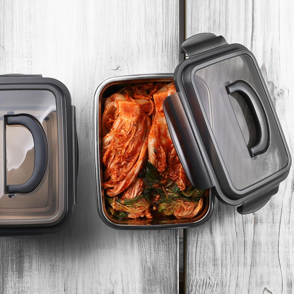 CasaBeni Polishing-Residue-Free Stainless Steel Kimchi Storage Container