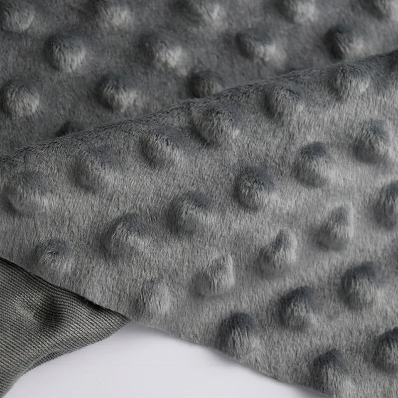 1 Yard Super Soft Minky Dot Fabric Sewing Baby Blanket Toys Material Antipilling Eco-Friendly Polyester Handwork Plush Fabric