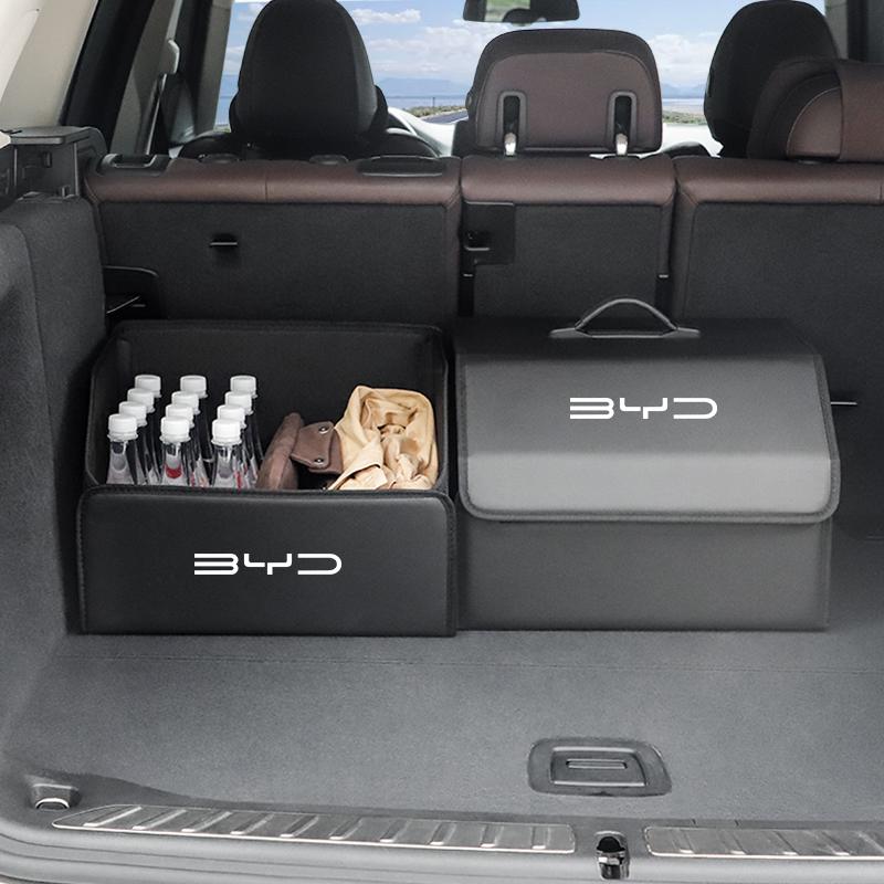 Специальный кожаный ящик для хранения в багажнике BYD, вместительный ящик для BYD Atto 3 Yuan Plus Han Tang EV F3 E6 Dmi Song F0 Qin Pro G3