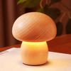 Mushroom Table Lamp LED Creative Wood Desk Lamp Bedroom Bedside Night Lights Home Decor Lamp Unique House Warm Gift Dropshipping