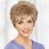 Blonde Curly Wigs for Women Synthetic Hair Heat Resistant Natural Wig with Bangs Short Bob Wigs for Mother Daily Wear Wig Casual
