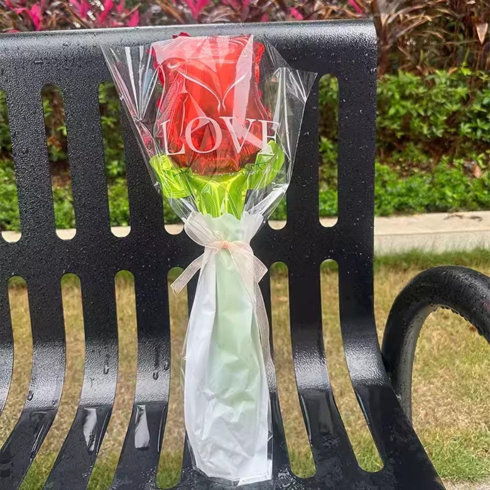 5PCS Tulip Rose Flower Shape Balloons Daisy Sunflower Balloon Bouquet New Rose Balloon  Anniversary