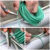 10M Садовая веревка зеленая мягкая гибкая садовая проволока-поддержка кабельная стяжка-скрутка