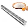 OKAWASI Stainless Steel Rolling Pin, Kitchen Utensil, Bread Making Tool, Pipe Type, Non-sticky, Easy To Clean, Suitable for Making Pasta, Gyoza, Pizza