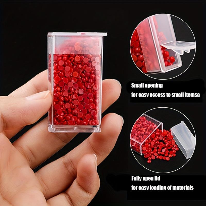 Компактный органайзер для хранения алмазной мозаики с 64 отделениями для бисера, рукоделия и художественных проектов