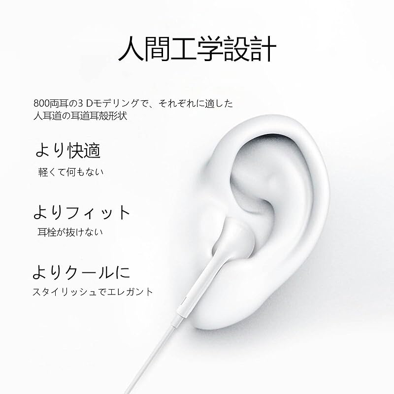 [SZSL] i-phone wired earphones HIFI sound quality earphone microphone Comfortable fit ergonomics Volume adjustment Call available