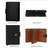 Pu Leather Credit Card Holder Luxury Id Cardholders Pop Up Metal Mini Minimalist Wallet for Women Men Coin Purse  Badge Holder
