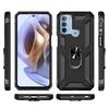 For Motorola Moto G31 4G/G41 4G PC+TPU Armor Defender Phone Case Ring Kickstand Non-slip Protective Cover