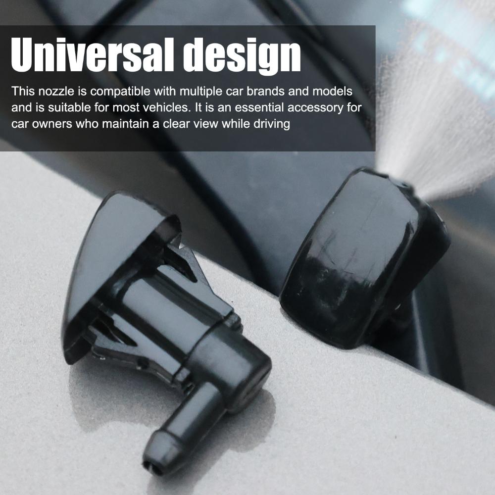 2 шт. Новое сопло омывателя лобового стекла для большинства моделей автомобилей Авто 3 отверстия Форсунки омывателя лобового стекла Струя распылителя воды для стеклоочистителя