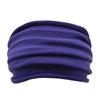 Solid Color Women Wide Sports Fold Hairband Yoga Non Slip Stretch Headband Elastic Running Turban Running Headwrap Hair Band