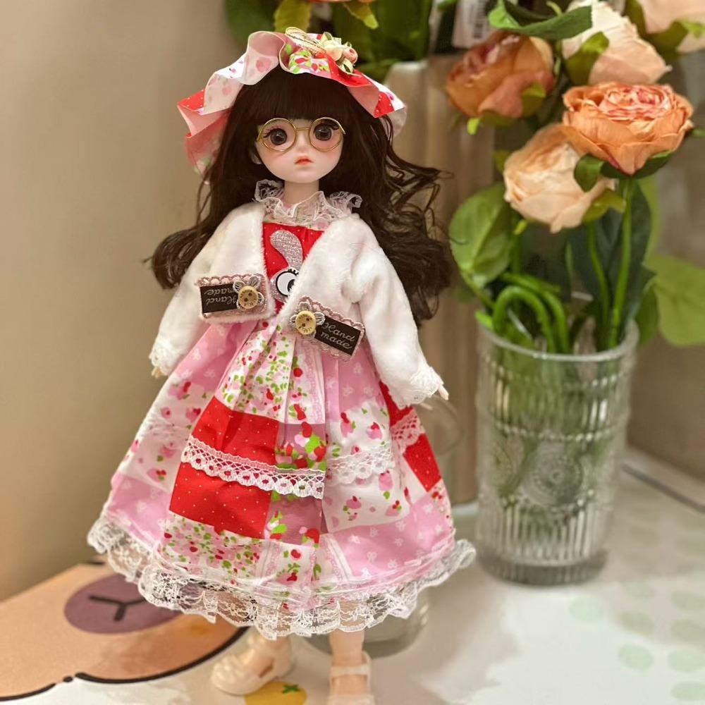 DIY 1/6 BJD Skirt 1/6 30cm Doll Doll Dress Up Fashion Doll'S Lolita Dress  Cotton Doll