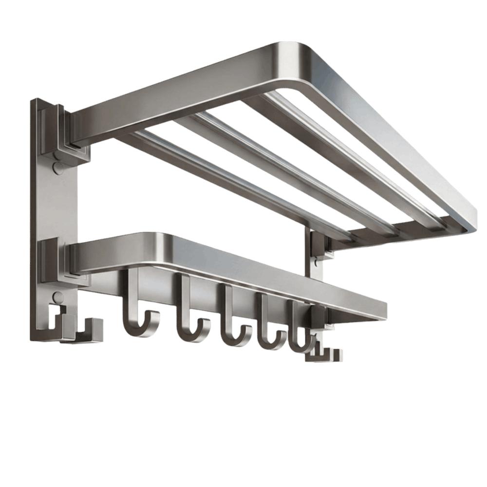Foldable Bathroom Towel Rack 40/50/60cm Wall Mount Towel Holder Bathroom Storage Rack Home