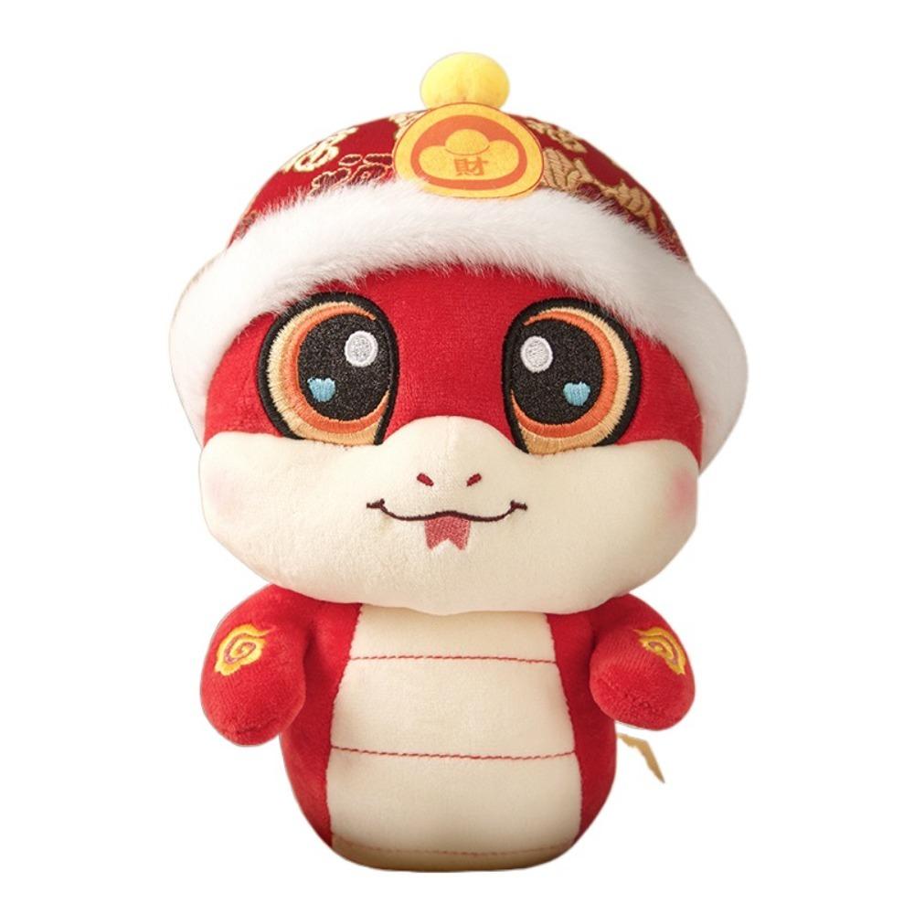 Милая игрушка-талисман года змеи из полиэстера, кукла-змея удачи, китайский зодиак, кукла-змея для детей