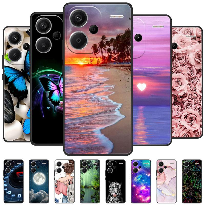 Для Xiaomi Redmi Note 13 Pro Plus Чехлы Мягкий ТПУ Мраморная Задняя Панель Телефона На Redmi Note13 Pro+ Силиконовый Чехол Note13Pro Plus 5G Funda