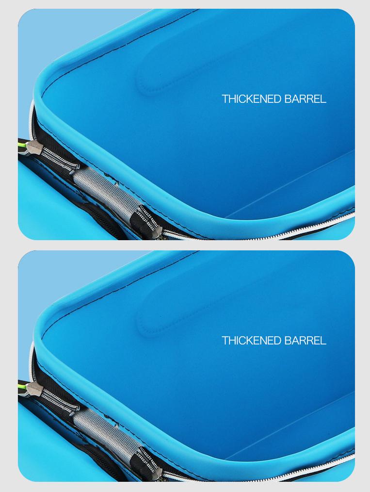 Foldable Wear-resistant Waterproof EVA Fishing Barrel Fishing Box Tools Box Optional Rechargeable Oxygen Pump 30cm/35cm/40cm/45cm/50cm Size Choices
