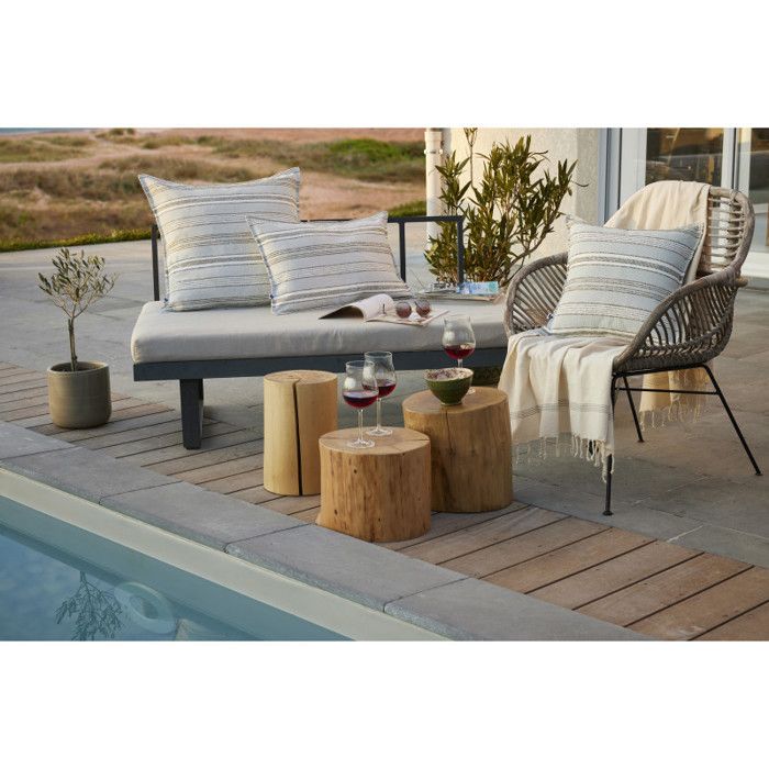 Housse de coussin "Doris Outdoor" toutes dimensions L'effet Papillon - Doris Nénuphar - Housse de coussin 40 x 60 cm
