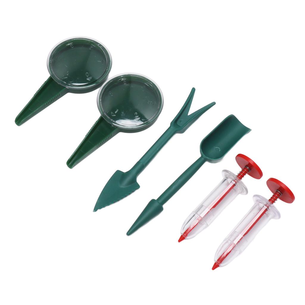 6 Piece Set Mini Sowing Seed Dispenser Portable Handheld Seed Spreader Tool for Carrot Lettuce