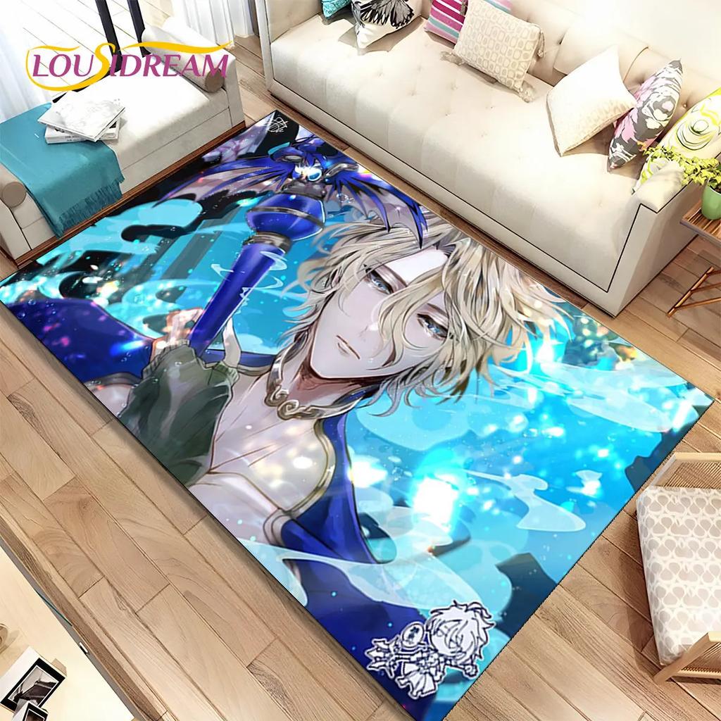 Аниме, Запись Рагнарока, Коврик с мультяшным рисунком, Коврик для дома, гостиной, спальни, дивана, коврик для двери, Нескользящий коврик для детских игр