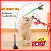 Интерактивная игрушка для кошек Handfree Cat Stick Играющий котенок Играющий тизер Палочка Игрушка на присоске Птица/перо Кошачья палочка Товары для домашних животных