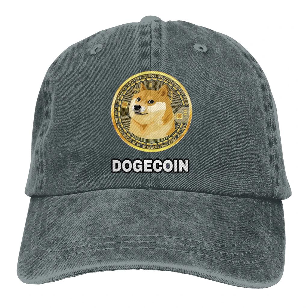 Криптовалюта 12 Бейсболка Мужская Doge Dogecoin Стремительный рост Bitcoin Цифровая валюта Кепки цвета Женские летние Snapback Кепки