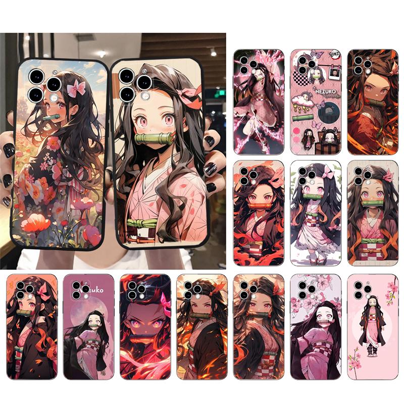 Чехол для телефона Nezuko Kamado Demon Slayer Для iphone 17 Pro Max Air 16 15 14 13 Pro Max 15 16 Pro 15Plus Корпус