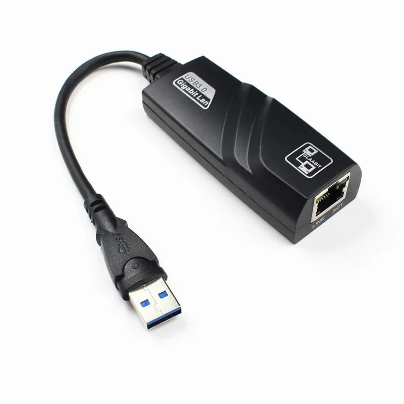 Гигабитный USB LAN адаптер Проводной Переходник SUNROZ USB 3.0 - Ethernet / Сеть RJ45 LAN для Windows 11/10/8.1/7/X (A487310)