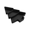 Christmas Tree Snacks Tray With Compartments Plastic Candy Dish for Holiday Party Decorations and Nut Storage