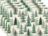 4-Piece Christmas Placemats 12x18 Inch Heat-Insulating Mats with Green Pine Tree and Merry Christmas Design - Winter Table Decoration