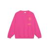 Li Ning Daily Prosperity Solid Color Pullover Long Sleeve Round Neck Regular Sweatshirt Unisex Sweatshirt Bright-Pink AWDT235-4