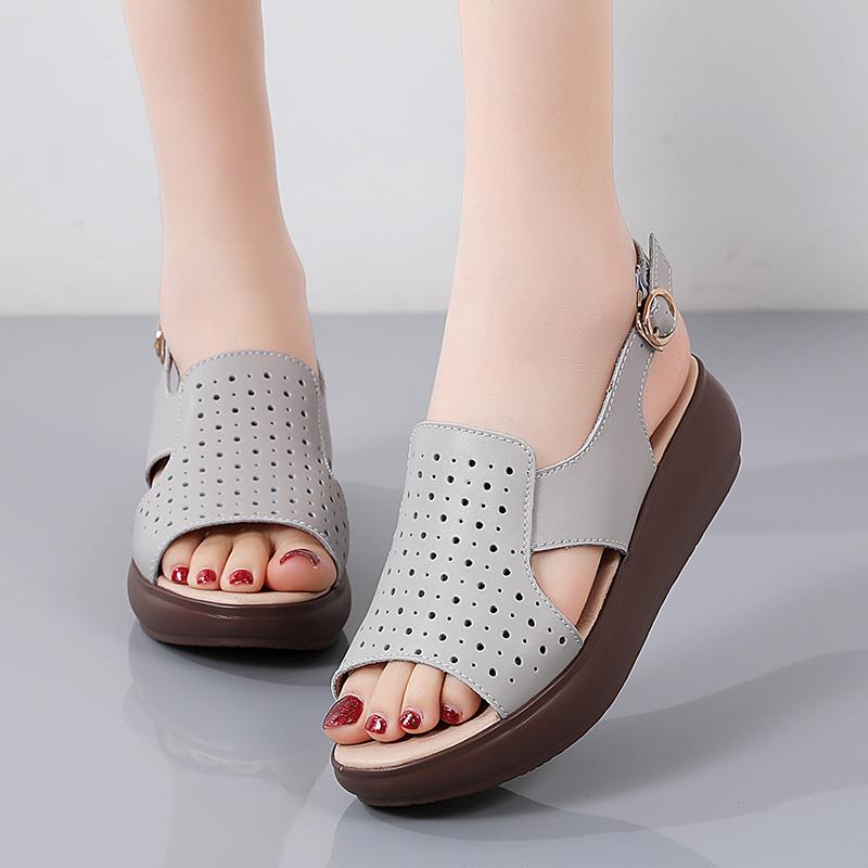 Женские сандалии, новые сандалии, босоножки на танкетке, летняя обувь для женщин, сандалии на платформе, женская обувь на танкетке, размеры 35-41