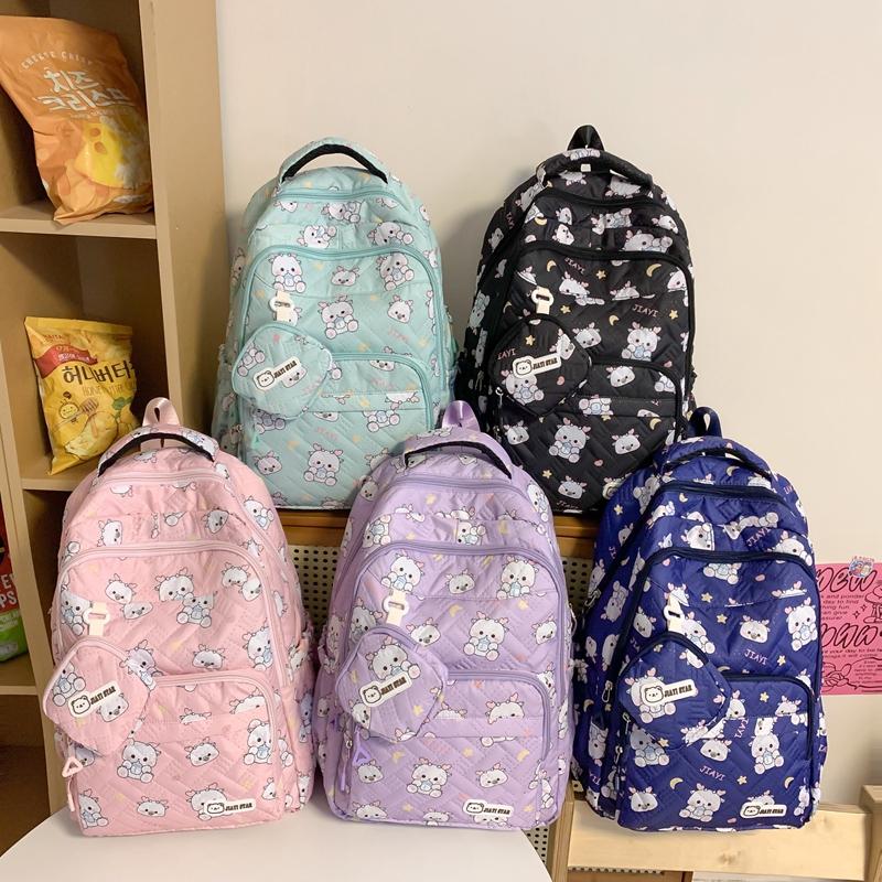 Female Schoolbag Printed Backpack Student Large Capacity Backpack