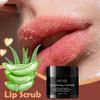 Бальзам-скраб для губ, увлажняющий и смягчающий, унисекс-взрослый, в форме пасты, без спирта, подходит для всех типов кожи, с алоэ вера и фитиновой кислотой, маска для губ