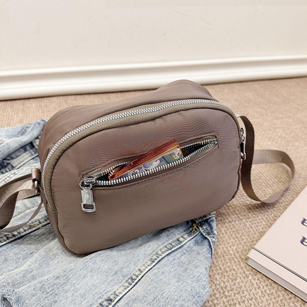 Waterproof Shell Nylon Crossbody Bag Casual Mobile Phone Bag Messenger Shoulder Bag  Travel