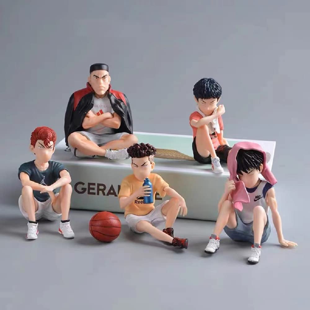 Фигурка Slam Dunk Hanamichi Sakuragi Ryota Miyagi Hisashi Mitsui Kaede Rukawa Модель игрушки Аниме Фигурка Набор из 5 типов примерно. 7-8cm