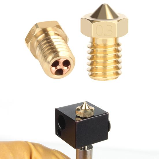 Распылительная насадка с тремя глазами Hot End, высокая прочность, простота установки, универсальная насадка с высоким расходом, аксессуары для 3D-принтеров