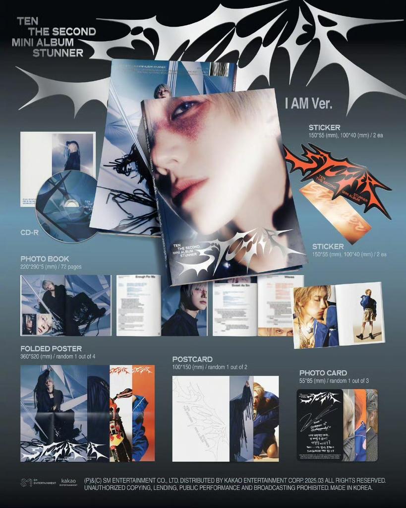 TEN - [STUNNER] 2nd Mini Album PHOTO BOOK I AM Version