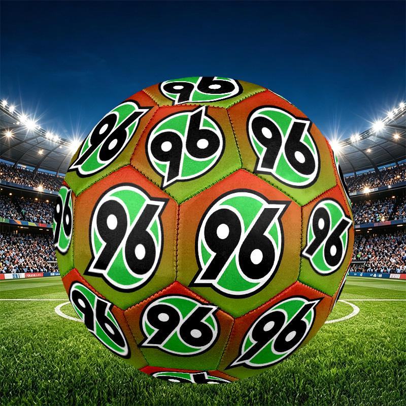 Hannover 96 Football Print Size 5 Soccer Ball, PU Wear Resistant Football for Match Training and Daily Practice, Birthday Gift for Soccer Fans