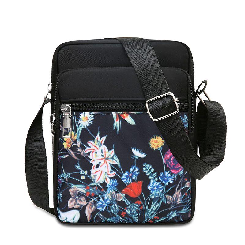 Женская сумка из нейлона для людей среднего и пожилого возраста, сумка через плечо из ткани, многослойная женская сумка для бизнеса