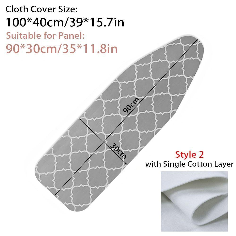 1Pcs With Elastic Edge Ironing Board Cover Stain Resistant Ironing Cover  For Ironing Table