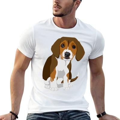 Beagle Pup TShirt Minimalist Graphic Tee Shirt
