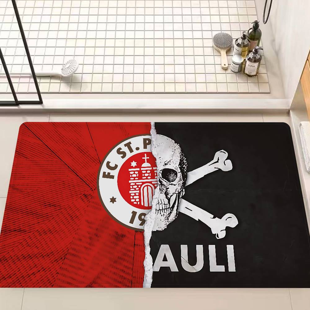 F-FC S-St. P-Pauli Коврик для ванной Антискользящий Впитывающий воду Длинная полоса Подушка Коврик для спальни Коврик для декора отеля