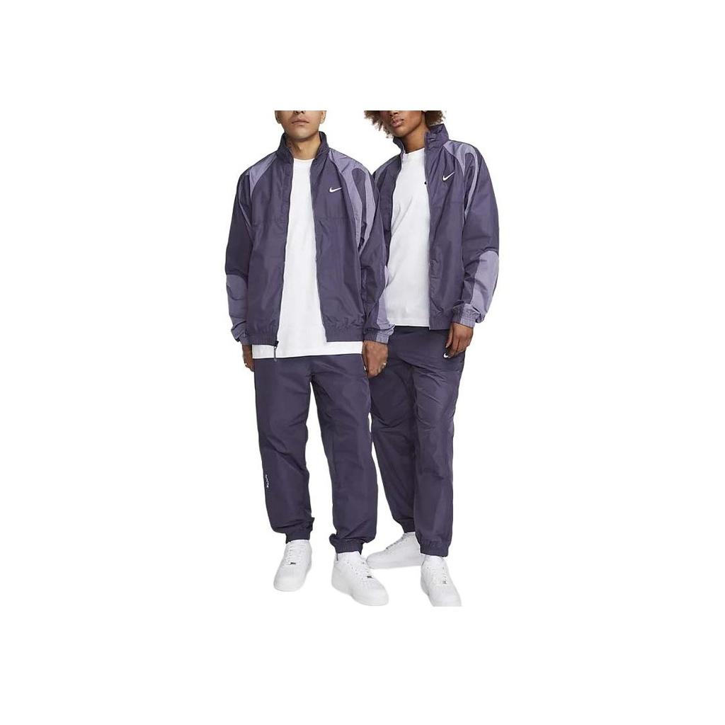 Nike X Drake Nocta Series Colorblock Stand Collar Zip-Up Sports Jacket Men Jackets Purple DO2808-573