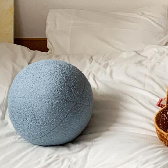 Очаровательная круглая подушка для дивана 30 см, полностью заполненная милая игрушка-шар, плюшевая подушка
