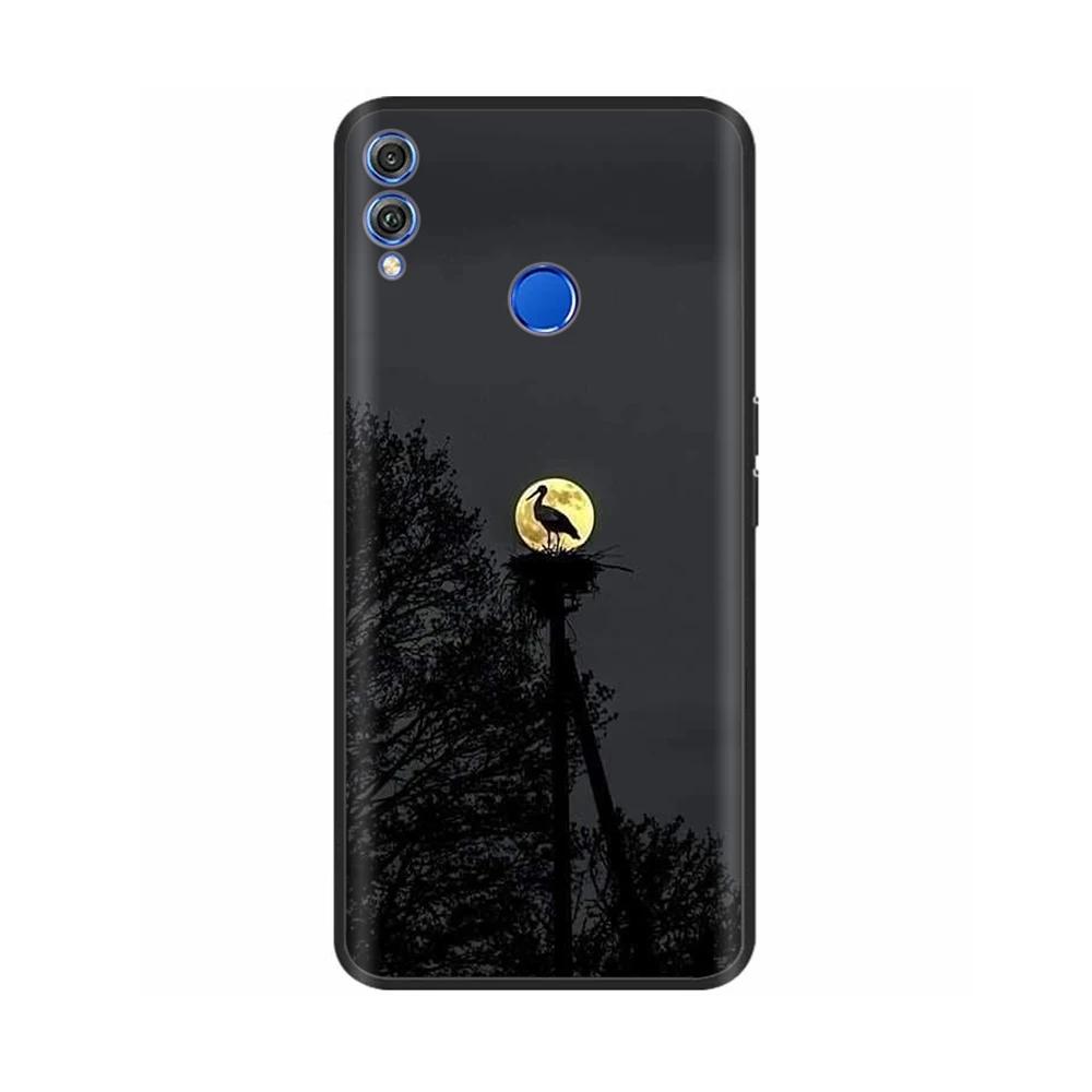 Для Honor 8X Чехол Мягкий Жидкий Силикон Полное Покрытие Чехол для Телефона Для Huawei Honor 8X Чехлы Honor8X Милый Панда Задняя Крышка Fundas